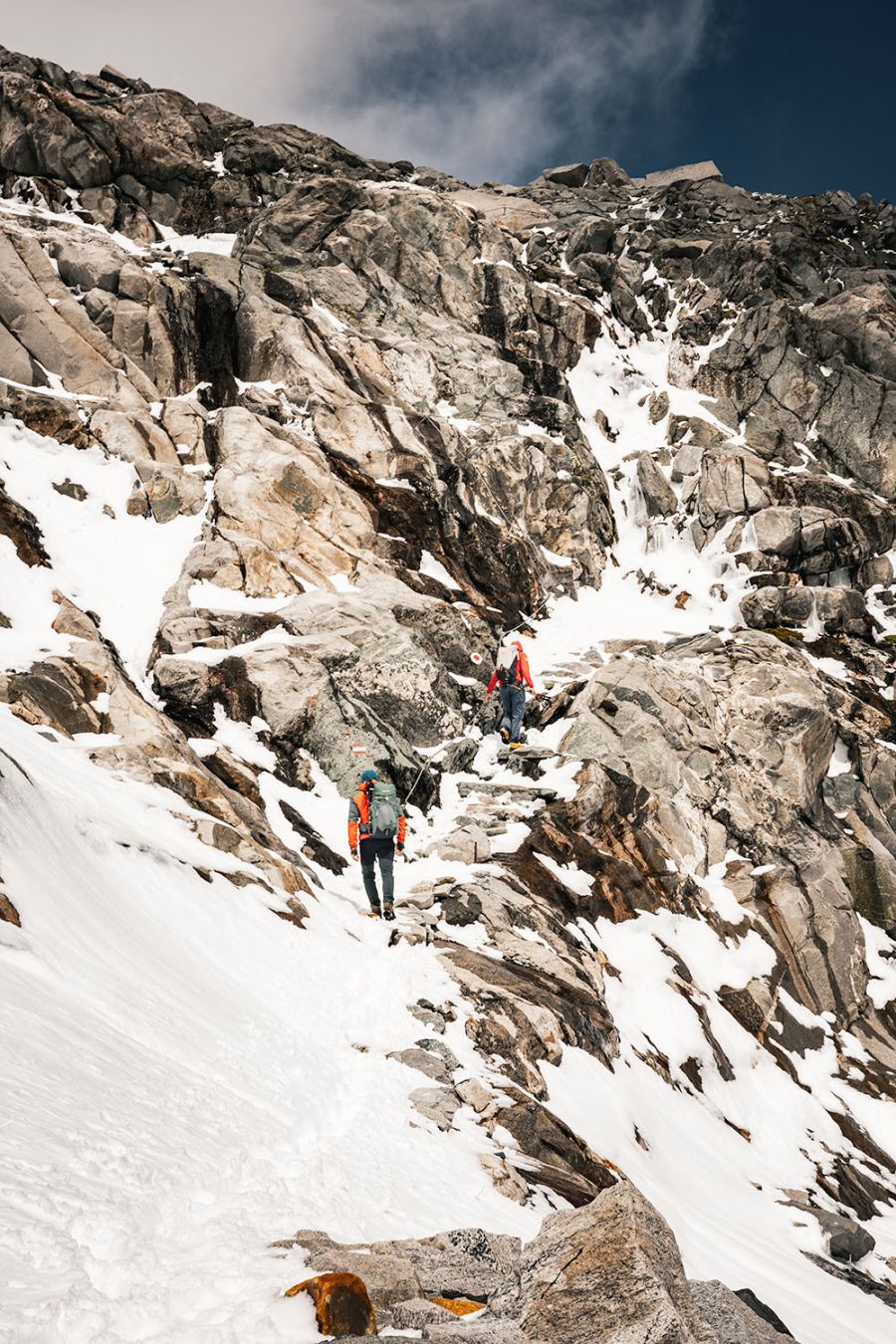 Aufstieg zur Schwarzensteinhuette mit Bergfuehrer