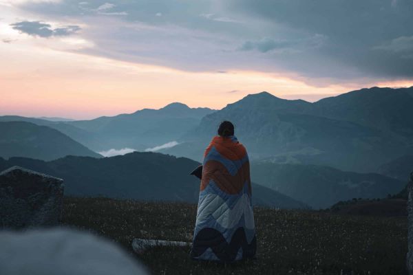 Durmitor National im Abendlicht mit Kuscheldecke