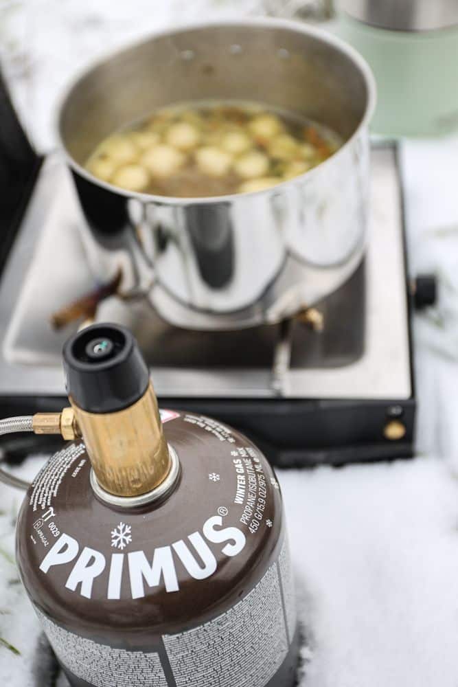 Kochen im Winter mit Wintergas von Primus