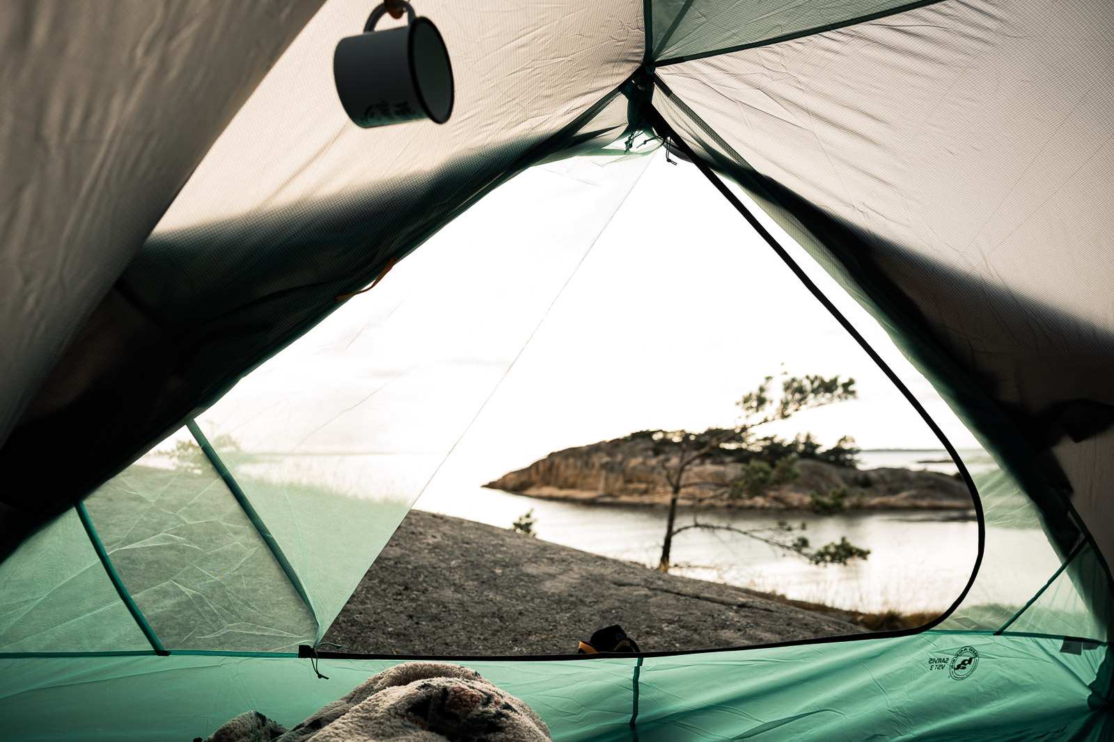 Big Agnes Sarvis VST 3 mit Meerblick