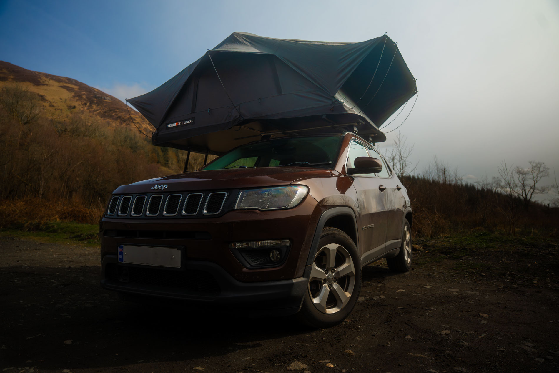 Tentbox Lite XL Dachzelt auf Jeep