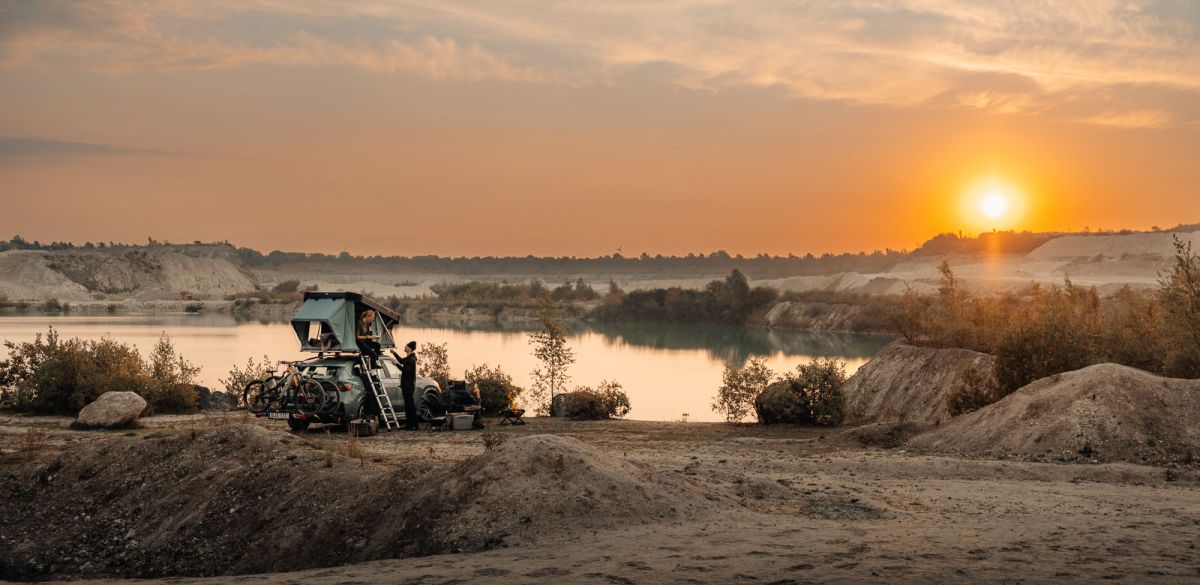 Thule Widesky bei Sonnenuntergang