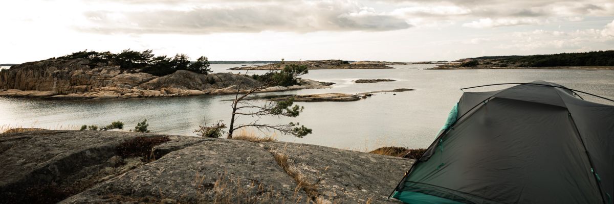 Big Agnes Sarvis VST 3 Blick auf den Schärengarten im Nationalpark
