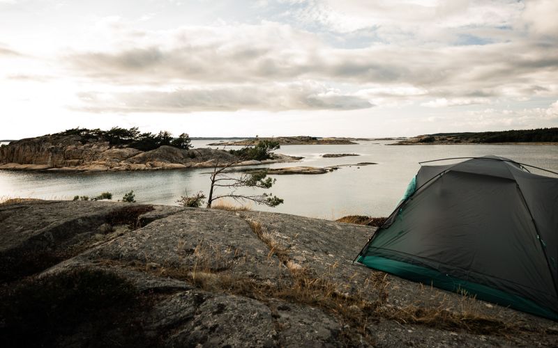 Big Agnes Sarvis VST 3 Blick auf den Schärengarten im Nationalpark