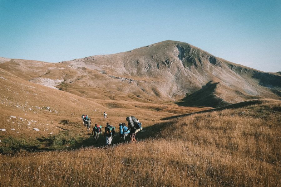Trekking in den Bergen